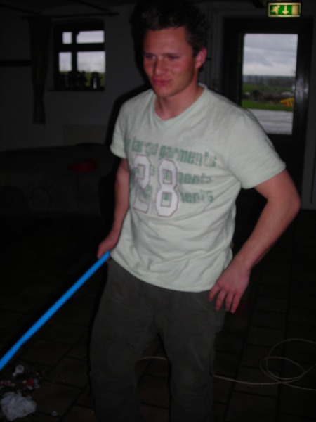 Rudy aan de schoonmaak