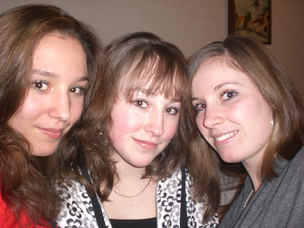 Van rechts naar links: Diandra, Lisa en Sonja