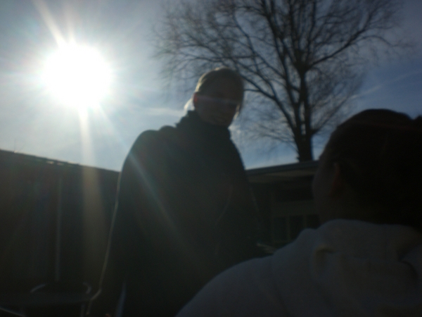 Kim in tegenlicht