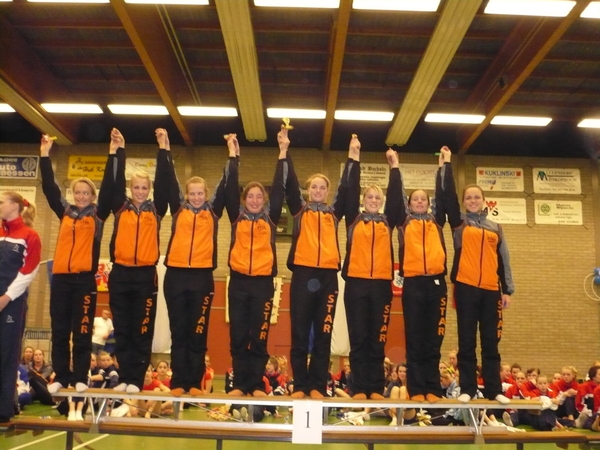 Bijna alle armen omhoog