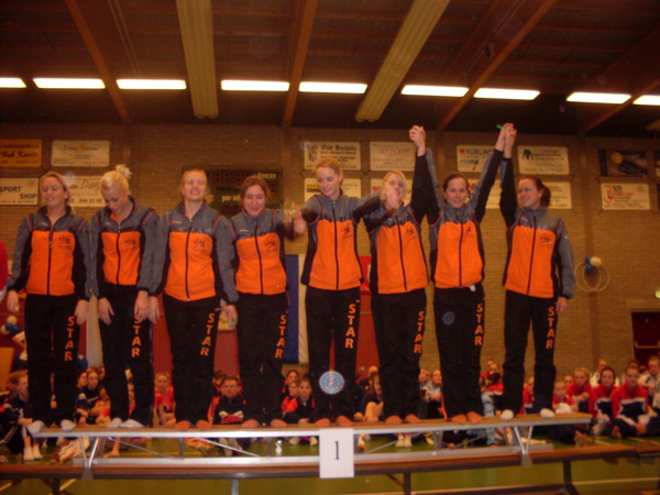Carla begint als eerste te juichen