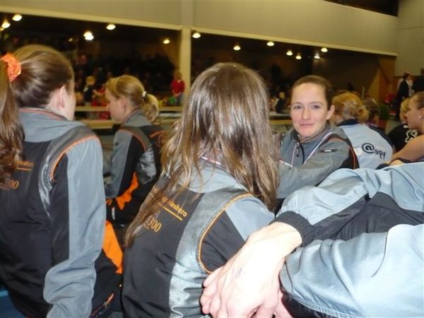 Ook Olga geniet van de prijsuitreiking