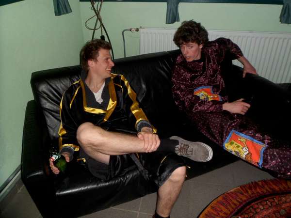 Dickie en Thomas maken vast plannen voor vanavond