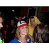 Mevrouw geschminkt als discobal