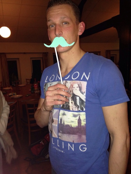 Wouter heeft een snor