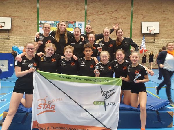 De deelnemers van de ochtendwedstrijd