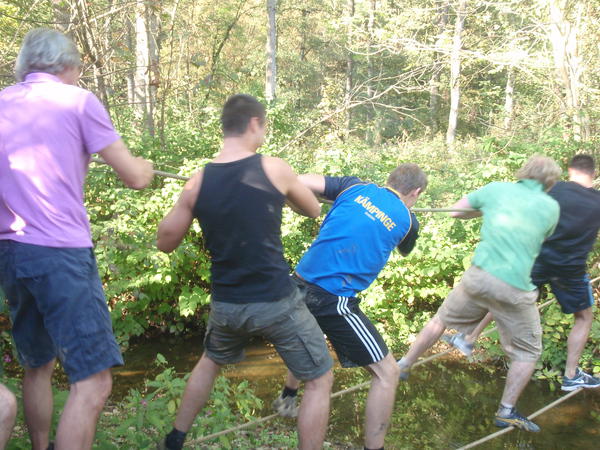 Martin, Jeroen, Dickie, Thomas en Bart