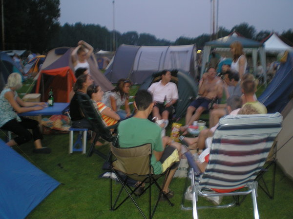 Soms bewoog de hele camping