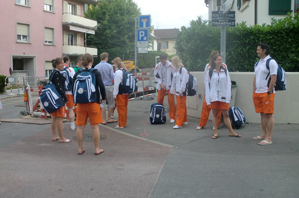 Wachten op de shoppers