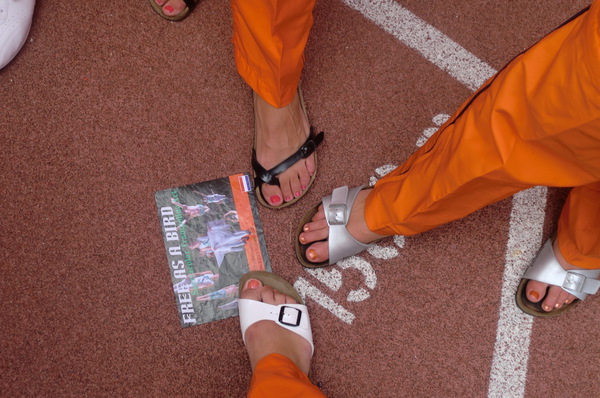 Op de atletiekbaan