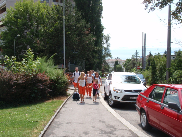 Nog meer lopen naar het stadion