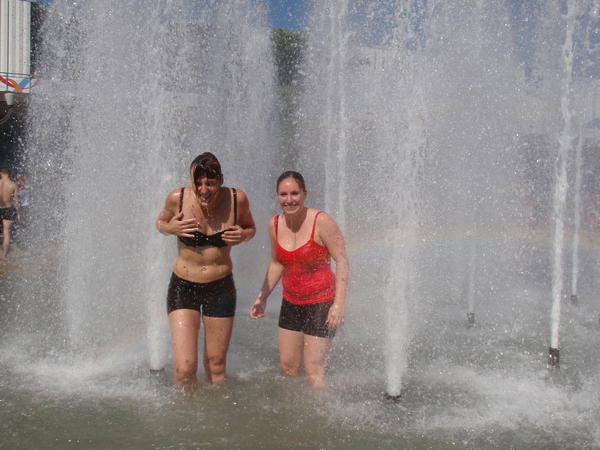 Het water was precies lekker van temperatuur