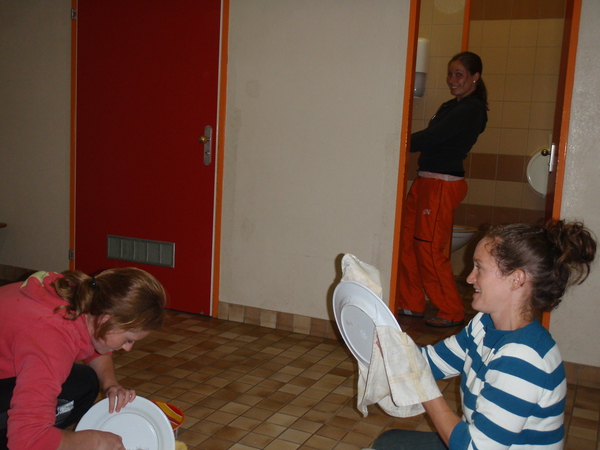 Afdrogen in de kleedkamer