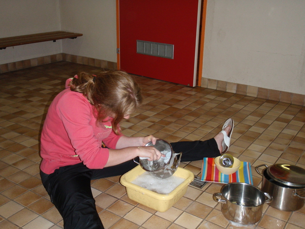Alle pannen zijn ook weer schoon