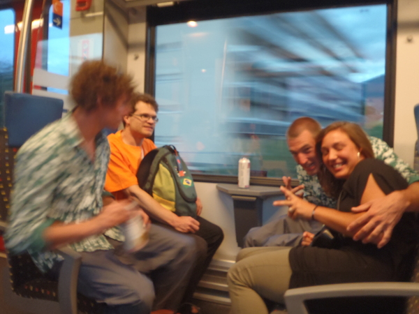 In de trein