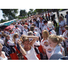 Opmars richting stadion