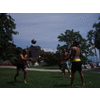 De volleybal was natuurlijk ook mee