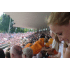 De tribunes zaten nu helemaal vol