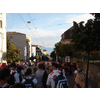 De hele straat vol met Gymnaestrada-gangers