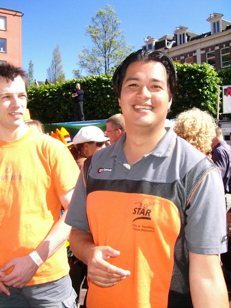 De standaard Meester Iwan en Mirre-foto, maar dan zonder Mirre