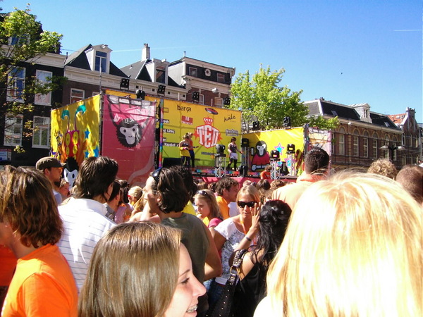 Uitzicht op het grote podium