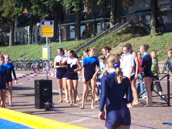 Wachten op je beurt bij het inspringen