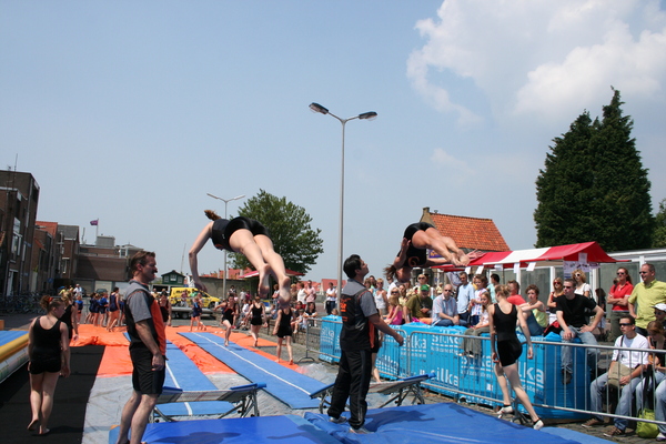 Ietsjes afgehoekt voor de landing