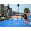 Synchroon trampolinespringen