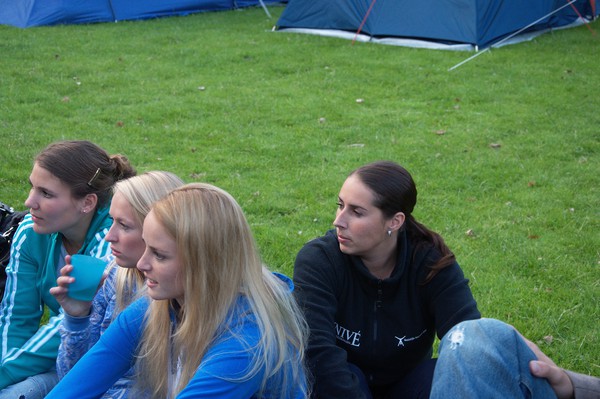 Cindy heeft de sfeer er ook goed in