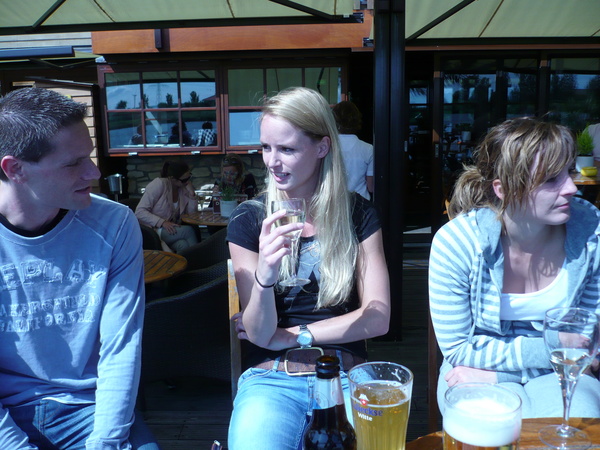 Lekker op het terras
