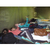 In de tent