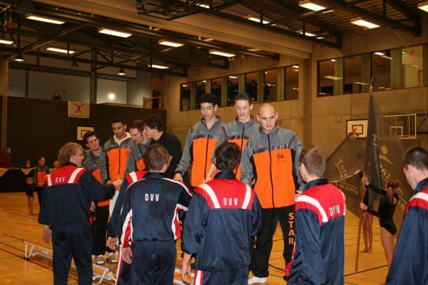 De Heren worden gefeliciteerd door DVV