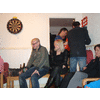 Na de wedstrijd terug in het huisje