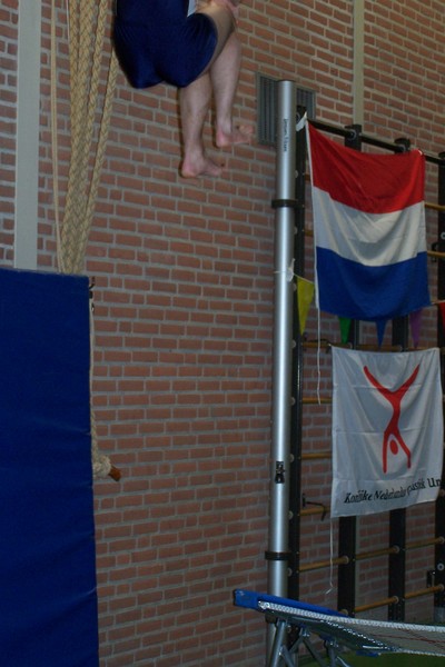 Nigel springt te hoog