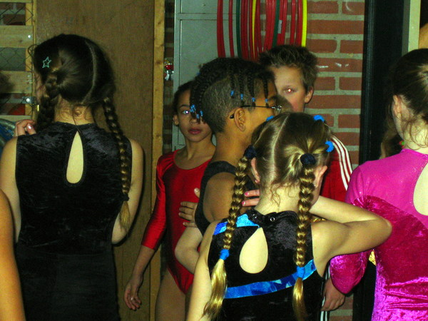 Wachten voor optocht