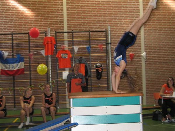 Overslag met een doorzichtig linkerbeen