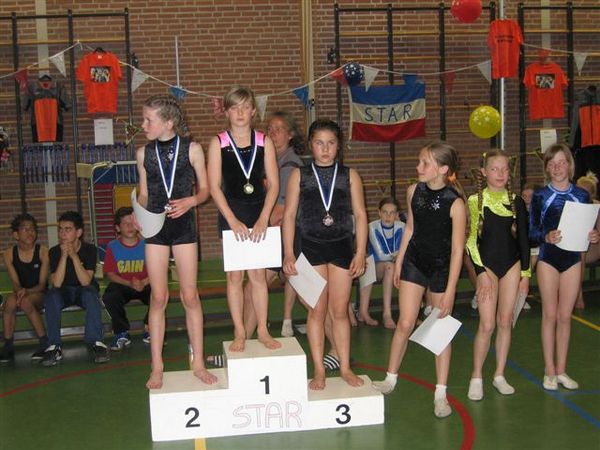 Dames Jeugd C. Vlnr: Mieke, Siska, Mandy, Mylene, Rosalie en Amber