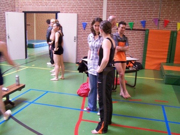 Inspringen en bijkletsen voor de wedstrijd