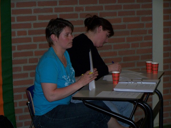 De jury werkt de formulieren bij