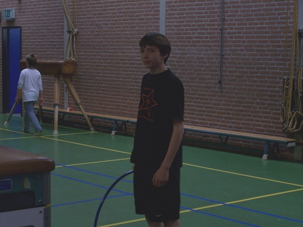 Jeroen is ook goed met een hoepel