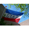 De vlag in top