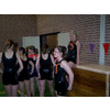 Als de tafel staat worden de dames ook weer actief