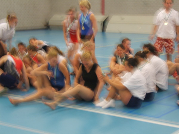 Allemaal medailles, en bij Mariska zit iets scheef