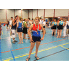 José met medaille, terwijl Leontien Lesly in z'n kont knijpt, en Maurice Natasja opblaast