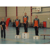 Kim goud, Eline zilver, Lisa brons, en Elly is na een lange dag nog helemaal ontspannen