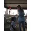 Eline en Xavier doen een dansje