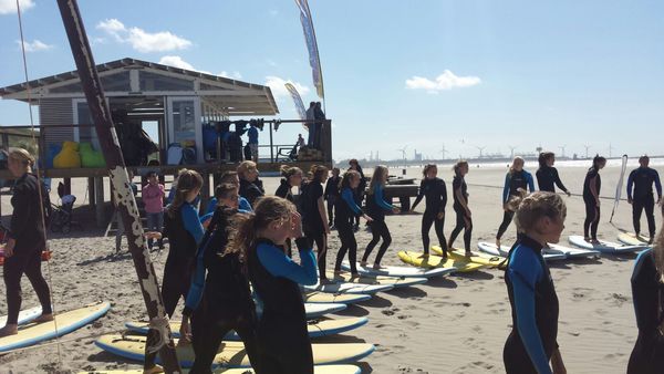 Instructie over het golfsurfen