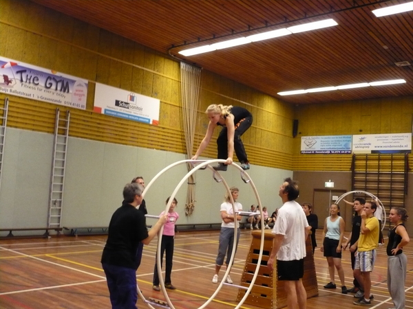Deborah gaat springen