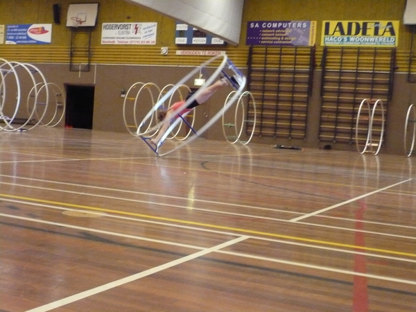 Kirstin aan het spiralen