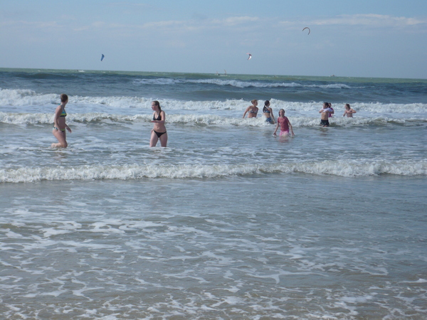 Het water was helemaal niet koud